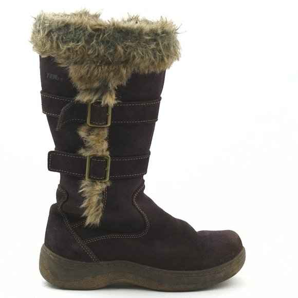 L.L. Bean Shoes - LL Bean Tek 2.5 Suede Faux Fur Primaloft Boots 6